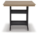 Fairen Trail - Square Counter TBL w/Umb OPT - Black / Driftwood