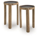 Jossor - Accent Table Set (Set of 2) - Light Brown