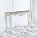 Ciddrenar - Sofa Table - Marble Top & White