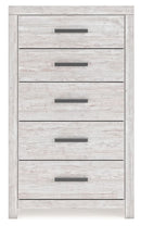 Cayboni - Five Drawer Chest - Whitewash