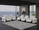 1126 - 8-Piece Modular Power Reclining Sofa & Loveseat Set In With 5 Power Recliners & Power Headrests