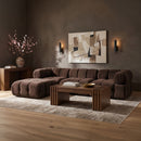 Orin - Velvet 4 Piece Modular Sectional With Chaise