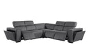 1224 - 5-Piece L-Shaped Sectional Sofa In With 3 Power Recliners & Power Headrests