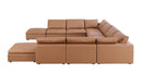 1100 - 10-Piece U-Shaped Sectional With Chaise In Top-Grain Italian Leather
