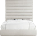 Adam - Linen Fabric Bed With 89" Headboard