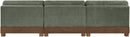 Turin - Chenille Fabric Upholstered Modular Sectional - Green
