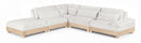 Turin - Chenille Fabric Upholstered Modular Sectional - White