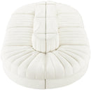 Rummi - Oval Velvet Performance Fabric Upholstered 8 Piece Modular Sectional