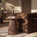 Cindra - Genuine Marble Top And Iron Base Table