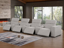 1208 - 7 Piece Leather Sofa With 4 Power Recliners And Power Headrests