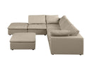 1100 - 6-Piece Left Arm Facing 3-Seat Sectional (Top-Grain Italian Leather)