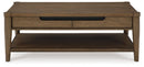 Roanhowe - Rectangular Cocktail Table - Brown