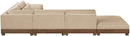 Turin - Chenille Fabric Upholstered Modular Sectional - Beige