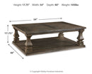 Johnelle - Rectangular Cocktail Table - Gray