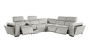 1224 - 6-Piece L-Shaped Sectional Sofa In With 3 Power Recliners & Power Headrests