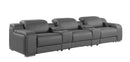 1116 - 5-Piece Modular Power Reclining Sofa In With 3 Power Recliners & Power Headrests