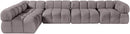 Orin - Velvet 5 Piece Modular Sectional