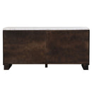 Edwyn - Server With Marble Top - Natural Marble Top & Espresso Finish