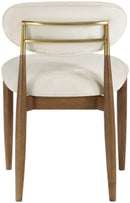 Riccio - Fabric Dining Side Chair (Set of 2) - Walnut Frame
