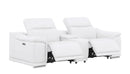 2679 - Power Reclining Sofa, Console Loveseat & Chair Set In Genuine Leather (6 Recliners)