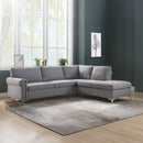 Melvyn - Sectional Sofa - Gray Fabric