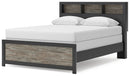 Broachmyn - Lighted Bookcase Panel Bed