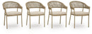 Orchard Beach - Arm Chair With Cushion (Set of 4) - Beige