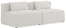 Cube - Linen Modular 2 Seat Armless Sofa