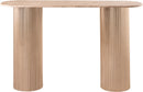 Cindra - Genuine Marble Top And Iron Base Console Table