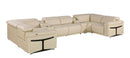 1126 - 8-Piece U-Shaped Sectional Sofa In With 4 Power Recliners & Power Headrest