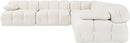 Orin - Velvet Fabric 5 Piece Modular Sectional
