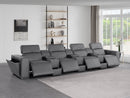 1224 - 7-Piece Modular Power Reclining Sofa In With 4 Power Recliners & Power Headrests