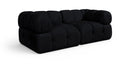 Orin - Velvet Performance Fabric Upholstered 2 Piece Modular Sofa (2 Corner Chairs)
