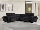 1224 - 5-Piece L-Shaped Sectional Sofa In With 3 Power Recliners & Power Headrests