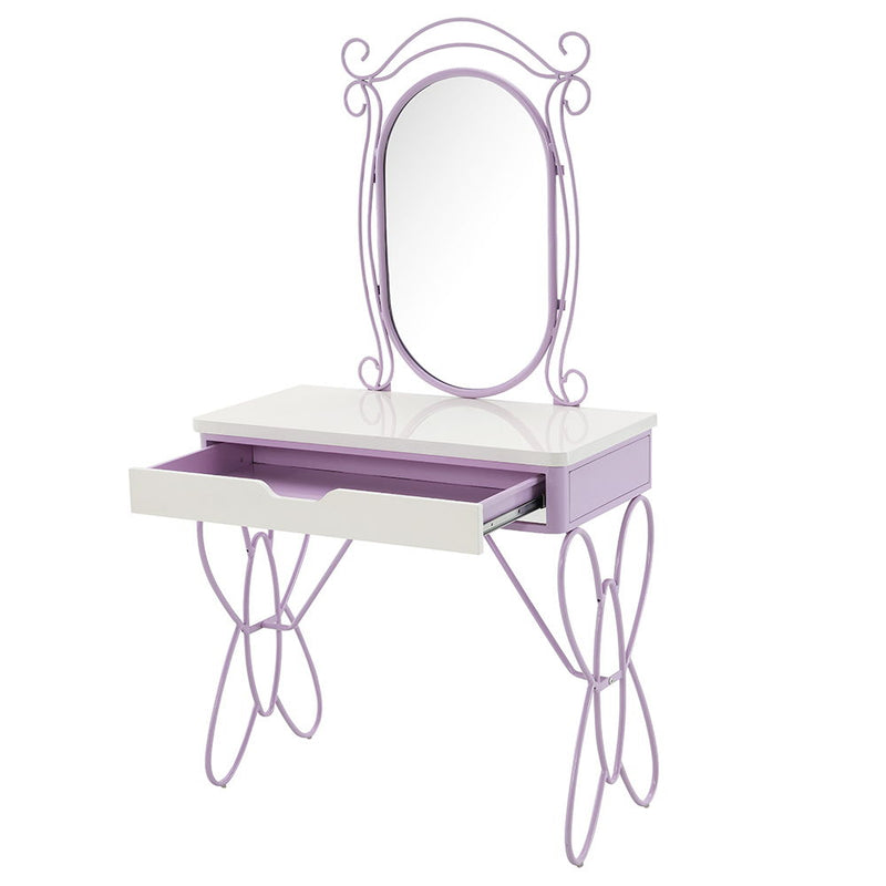 Priya II - Vanity Set - White & Light Purple
