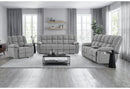 U6000 - 3 Piece Living Room Set (Reclining Sofa / Reclining Console Loveseat / Glider Recliner) - Smoke