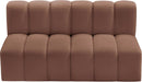 Arc - Faux Leather 2 Seats Modular Sofa