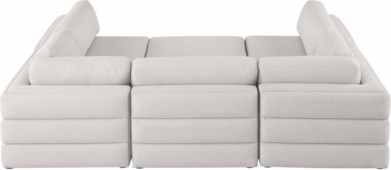 Beckham - 6 Piece Modular U-Shaped Armless Sectional