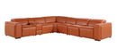 1224 - 7-Piece L-Shaped Sectional Sofa In With 3 Power Recliners & Power Headrests