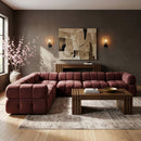 Orin - L-Shaped Velvet 6 Piece Modular Sectional