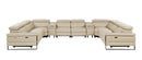 1246 - 10-Piece U-Shaped Modular Power Reclining Sectional With 4 Power Recliners And Power Headrests