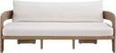 Sandbay - Olefin Water Resistant Fabric And Wicker Outdoor Patio Sofa