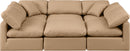 Indulge - Faux Leather 6 Piece Modular Sectional - Tan