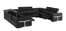 1126 - 8-Piece U-Shaped Sectional Sofa In With 4 Power Recliners & Power Headrests
