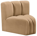 Arc - Velvet Curved Corner Chair