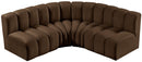 Arc - Velvet 4 Piece Corner Modular Sofa