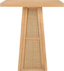 Fenwick - Cane, Oak Veneer And Solid Wood Bar Height Table