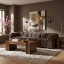 Orin - Velvet Performance Fabric Upholstered 3 Piece Modular Sofa