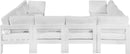 Nizuc - Outdoor Patio 8 Piece Modular Sectional With White Frame