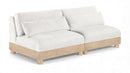 Turin - Chenille Fabric Upholstered Modular Sectional - White
